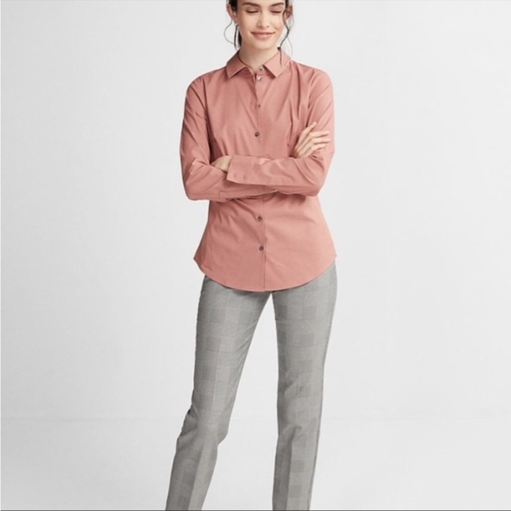 Pink button up